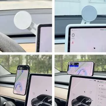 Tesheer for Tesla Phone Mount for Tesla Model 3/Y Phone Holder Magsafe Phone Mount Magnetic Phone Holder fit Tesla Model Y/3 Accessories 2024