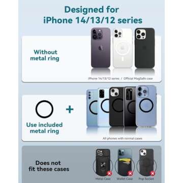 Tesheer for Tesla Phone Mount for Tesla Model 3/Y Phone Holder Magsafe Phone Mount Magnetic Phone Holder fit Tesla Model Y/3 Accessories 2024