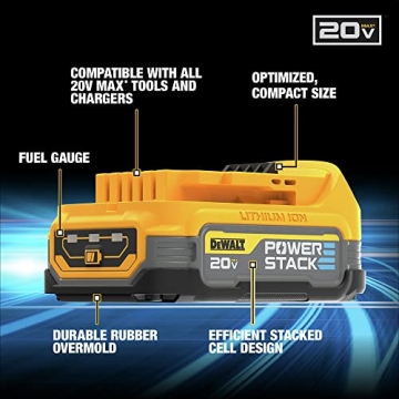 DEWALT 20V MAX Starter Kit with POWERSTACK Battery and Charger