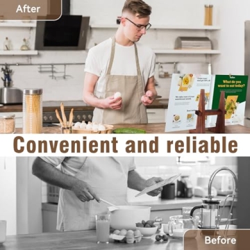 Stylish DEBETOOL Cookbook Stand for Kitchen Counter