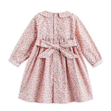 Adorable Baby Girls Floral Casual Dress for Spring & Fall