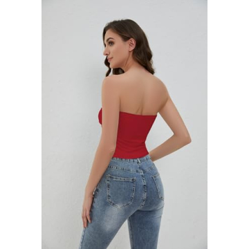 MISSACTIVER Twist Front Tube Top for Summer Style