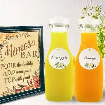 DilaBee 32 Oz BPA-Free Plastic Carafe Pitchers for Drinks