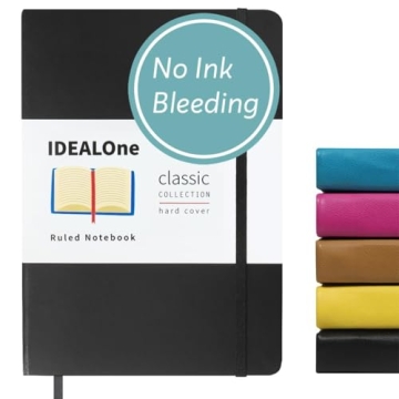 IDEALOne Journal A5 Leather-bound Notebook for Creative Minds