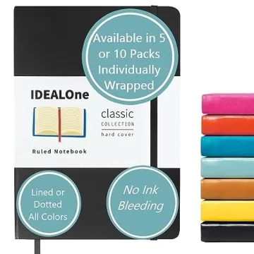 IDEALOne Journal A5 Leather-bound Notebook for Creative Minds