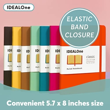 IDEALOne Journal A5 Leather-bound Notebook for Creative Minds