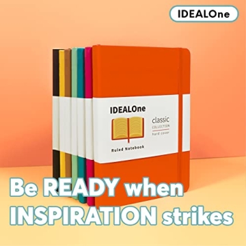 IDEALOne Journal A5 Leather-bound Notebook for Creative Minds