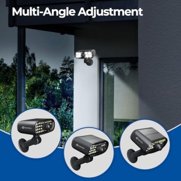 CINOTON Solar Lights Outdoor with Motion Sensor & Bright LEDs