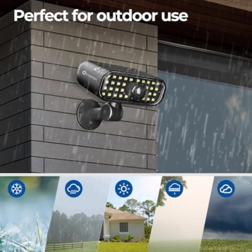 CINOTON Solar Lights Outdoor with Motion Sensor & Bright LEDs