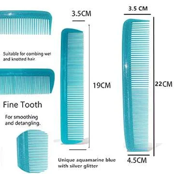 NuAngela Professional Styling Comb Set for All Hair Types