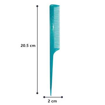 NuAngela Styling Comb Set, Cutting Combs Clipper Rat Tail Hair Beard Comb, Wide and Fine Tooth Hair Dressing Comb For Women Men Parting Teasing, Professional Barber Comb