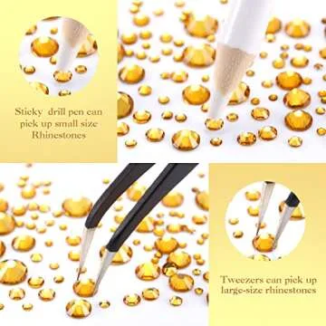 2000 Flat Back Rhinestones for Crafting & DIY Projects