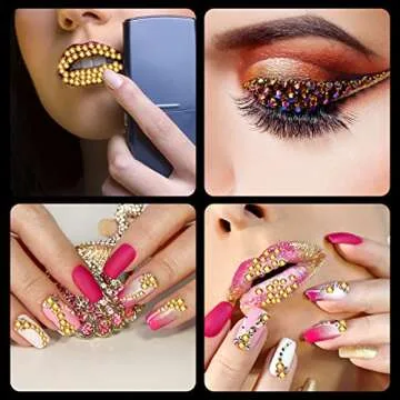 2000 Flat Back Rhinestones for Crafting & DIY Projects