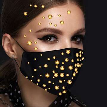 2000 Pieces Flat Back Gems Rhinestones 6 Sizes (1.5-6 Mm) Round Crystal Rhinestones with Pick up Tweezer and Rhinestones Picking Pen for Crafts Nail Clothes Shoes Bags DIY Art (Gold)