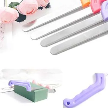 Tinsow Floral Foam Knife Florist Professional Cutting Knife for Flower Foam Block, Cake, Fruit, Utility Tool for Flower Clay Blocks (Light Purple)