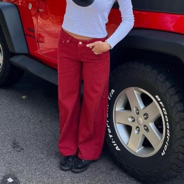 Kodaruber Y2k Women Baggy Jeans for Casual Outfits