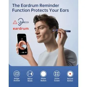 Ear Wax Removal Tool Camera for iOS and Android - 1296P HD