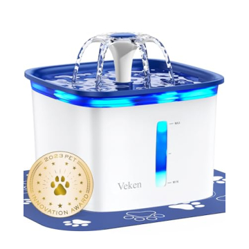 Veken Automatic 95oz Pet Fountain for Cats and Dogs