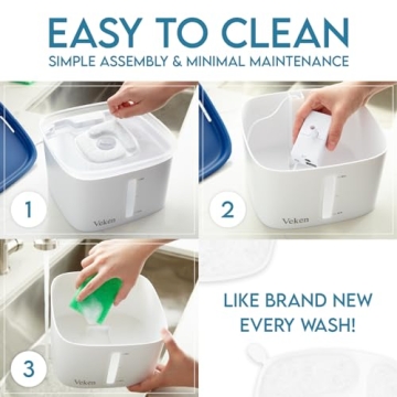 Veken Automatic 95oz Pet Fountain for Cats and Dogs