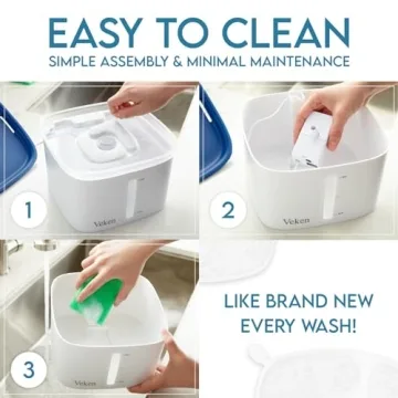 Veken Automatic 95oz Pet Fountain for Cats and Dogs