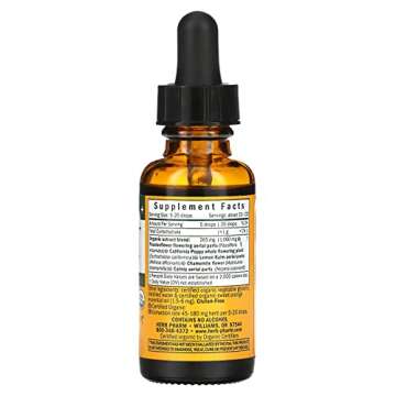 Herb Pharm Kids Certified-Organic Alcohol-Free Fast Asleep Liquid Herbal Formula, 1 Ounce (FKSLEEP01)