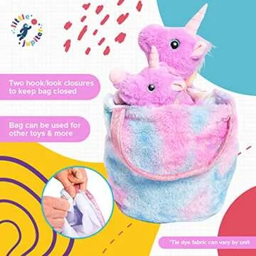 Mommy & Baby Unicorn Plushy Play Set for Ages 4-7