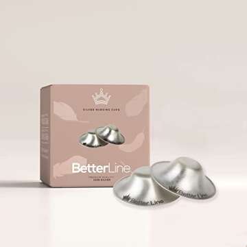 Silver Nursing Cups to Soothe Nipples for Breastfeeding Moms | Newborn Essentials Handmade Silver Nipple Shields, 100% Natural Silver Nursing Pads Baby Shower Gifts