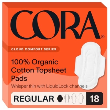 Cora Organic Cotton Ultra Thin Pads 18 Count
