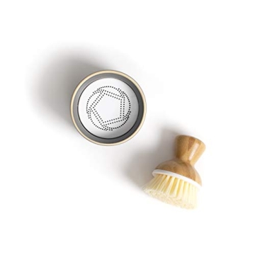 Full Circle Bubble Up, Brush + Dispenser, Gray