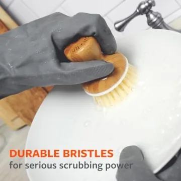 Full Circle Bubble Up, Brush + Dispenser, Gray