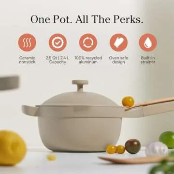 Our Place Mini Home Cook Duo - Mini Always Pan & Mini Perfect Pot Bundle | Multi-Functional Cookware Set Replaces 18 Pieces | Steam