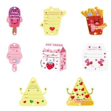 Valentine's Day Gifts Kids - Fun Straws & Cards Set