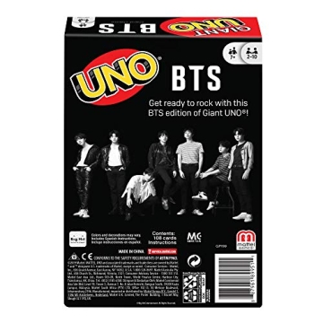 Giant UNO BTS Card Game for Kids and Fans