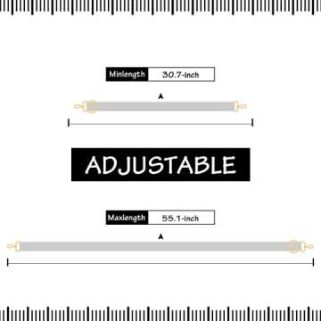 Youteer Adjustable Handbag Strap Wide Purse Strap Replacement Shoulder Crossbody Bag Strap Natural Leopard