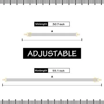 Youteer Adjustable Handbag Strap Wide Purse Strap Replacement Shoulder Crossbody Bag Strap Natural Leopard