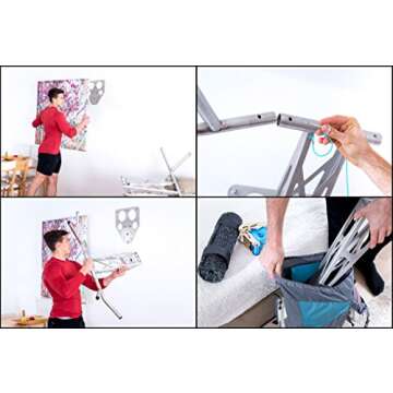 Portable Pull Up Dip Bar by Pullup & Dip, Mobile For Wall Mount And Tree/Post, Indoor & Outdoor Pull Up Dip Bar Combo For Home And Garden/Park, Premium Quality Chin Up Dip bar (I&O VA)