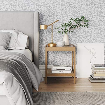 Hayes Solid Wood End Table with Glass Top for Every Home