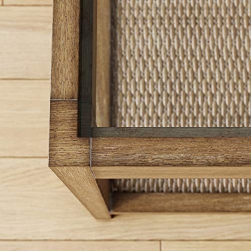 Hayes Solid Wood End Table with Glass Top for Every Home