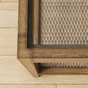 Hayes Solid Wood End Table with Glass Top for Every Home