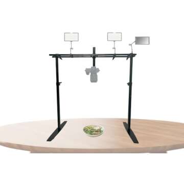 Glide Gear OH 200 Modular/Adjustable Video Camera Smartphone Overhead All Metal Flat Lay Rig Mount