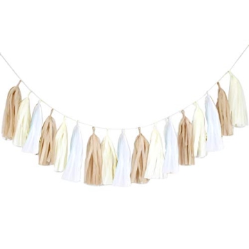 15PCS DIY Tissue Tassel Garland for Stylish Celebrations