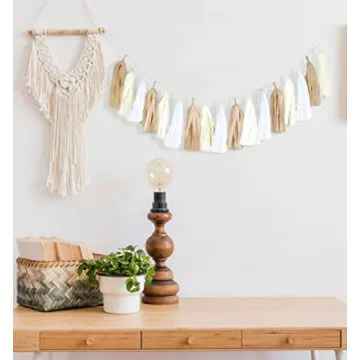 15PCS DIY Tissue Tassel Garland for Stylish Celebrations