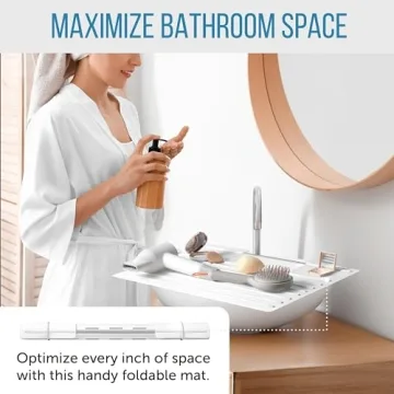 Maplefield Heat Resistant Silicone Sink Cover for Makeup & Hair Styling