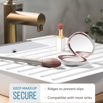 Maplefield Heat Resistant Silicone Sink Cover for Makeup & Hair Styling