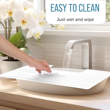 Maplefield Heat Resistant Silicone Sink Cover for Makeup & Hair Styling