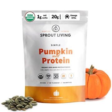 Pure Organic Pumpkin Seed Protein Powder, 20g Vegan Protein
