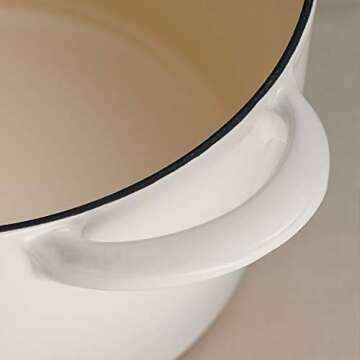 Tramontina 7 Qt Enameled Cast Iron Dutch Oven - Latte