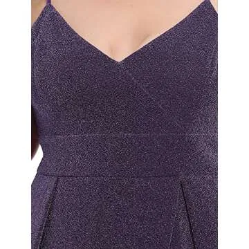Stunning Ever-Pretty Plus Evening Glitter Dress for Formal Events