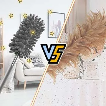 Microfiber Feather Duster - Extendable & Washable Cleaning Tool