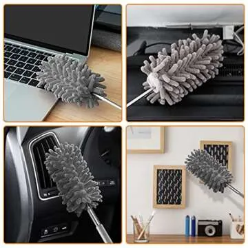 Microfiber Feather Duster - Extendable & Washable Cleaning Tool